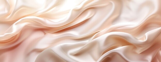 light pale tender peach pink beige white silk satin fabric elegant luxury abstract background for 