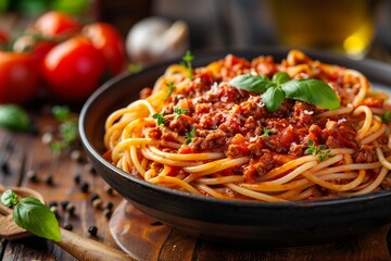 Spaghetti with Meat Sauce, a Traditional Dish