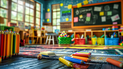 Discovering the World of Knowledge, Colorful Classroom Adventure Awaits, Where Learning and...