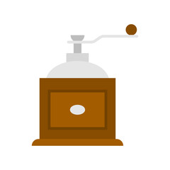 Coffee grinder icon. Mill coffee grinder manual.