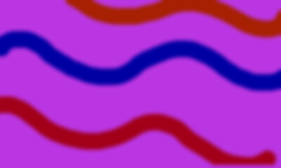 Several curved lines on a purple background