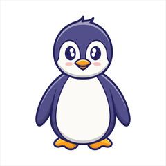 Penguin vector illustration. with fully editable
