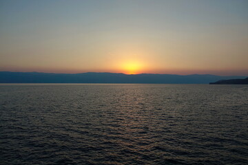 Sonnenaufgang bei Vrbnik auf, Krk, Kroatien