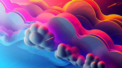 3d graphic clouds 
