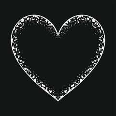 Hand drawn beautiful vector heart