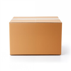 Cardboard box isolated on a white background. Symbol packaging for shipping. packaging of goods, gifts, moving and storing things