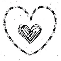 Hand drawn beautiful vector heart