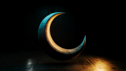 3D Lunar Elegance for Ramadan