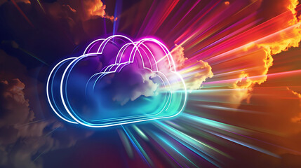 background with space for your text data clouds