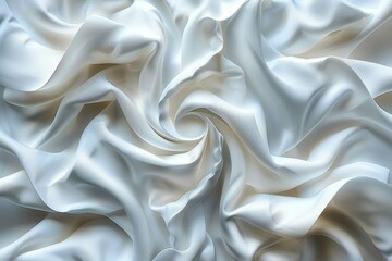 Obraz premium A white fabric with a spiral pattern