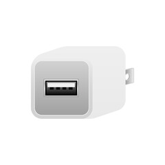 白いUSB充電器_USBタイプA 2.0 1ポート