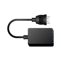 映像変換コンバーター_DisplayPort_Analog RGB(VGA)_Mini D-sub15pin