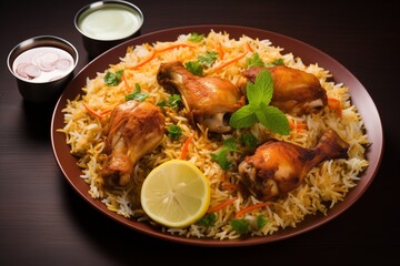 Chicken biriyani Indian food