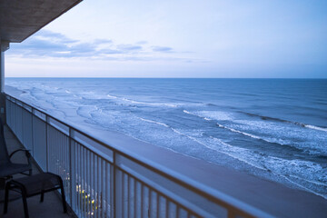 Daytona Beach, Florida. Atlantic Ocean. Balcony view of the atlantic ocean
