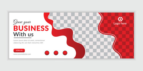 Business Facebook cover, Corporate social media post template design, Template banner design for social media, Digital business marketing promotion timeline Facebook and social media cover template