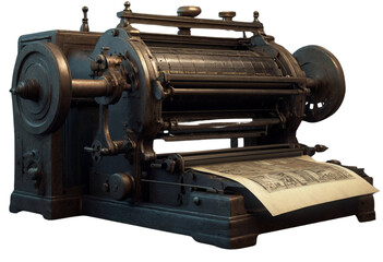 An Old Printing Machine