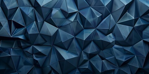 A blue background with a lot of triangles