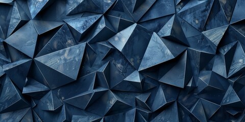 Fototapeta premium A blue background with a lot of triangles