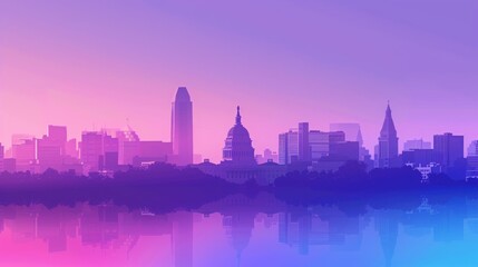 Fototapeta premium purple and blue hues gradients, blob, progressive