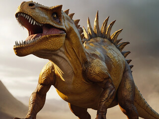 tyrannosaurus rex dinosaur 3d render