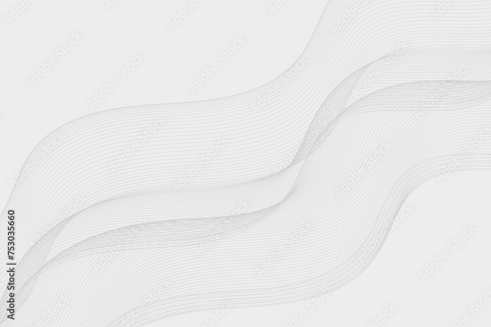 Aufkleber abstract wave. smooth transparent lines for graphic digital technology design vector contour border
