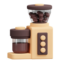 3d coffee grinder icon