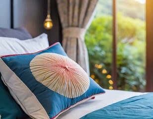 bed in the bedroom