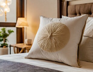 bed and pillows