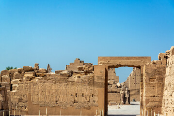View of ancient Karnak Temple in Luxor, Egypt - 753040243
