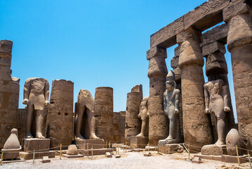 Ruins of the ancient Luxor Temple in Luxor, Egypt - 753042049