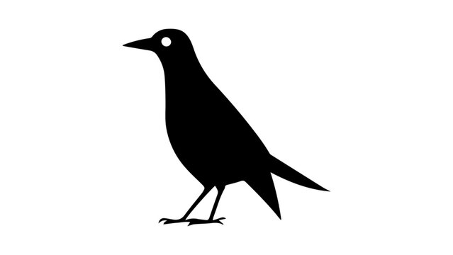 bird on a white background, bird shape vector, silhouette of a bird