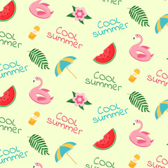Summer pattern. Vector illustration