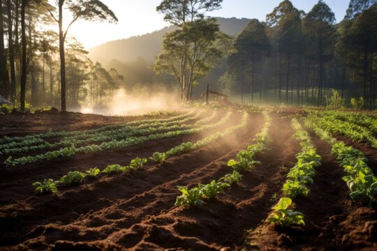 Sustainable forest farming practices agroforestry soft rain