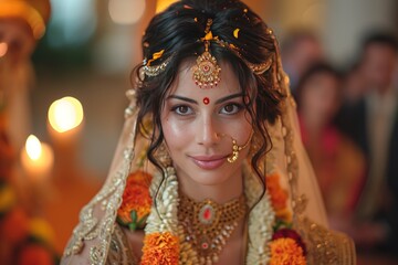 Explore the grace and traditions of a Christian Indian wedding - obrazy, fototapety, plakaty