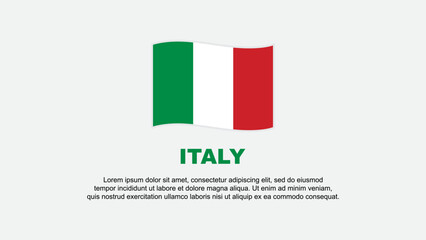 Italy Flag Abstract Background Design Template. Italy Independence Day Banner Social Media Vector Illustration. Italy Background