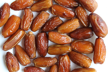 Background texture of date palm or dates