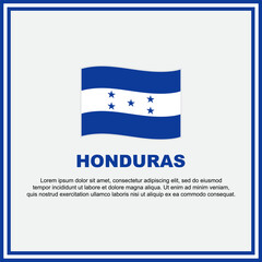 Honduras Flag Background Design Template. Honduras Independence Day Banner Social Media Post. Banner