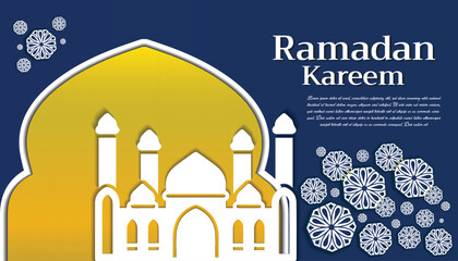 Vector Beautiful Design for Ramadan Kareem background