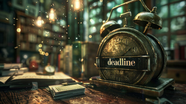 Golden Deadline: Time Ticking in a Classic Study text "deadline" 