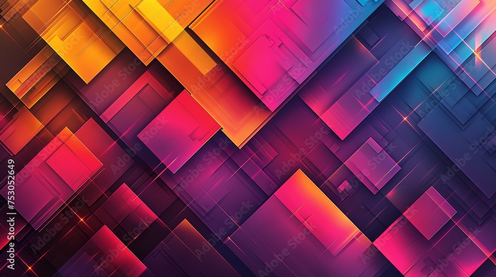 Poster a dynamic geometric gradient background