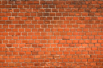 Naklejka premium Struktura tło ściana czerwona cegła vintage Old red brick wall stara czerwona cegłą