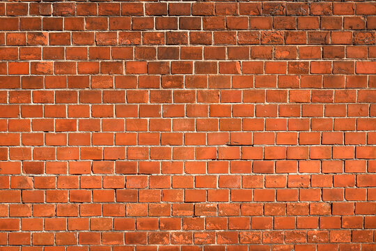 Fototapeta Struktura tło ściana czerwona cegła vintage Old red brick wall stara czerwona cegłą