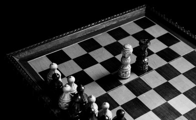 chess pieces on a chessboard