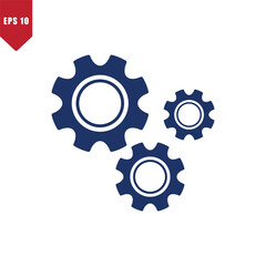 Gear icon vector logo template