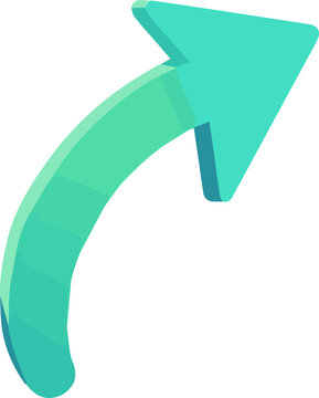 Blue Arrow Growth Icon