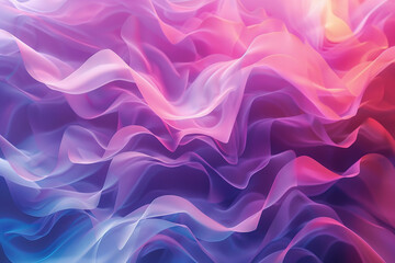 Trendy liquid 3D illustration background of purple pink violet lilac blue waves, modern flowing...