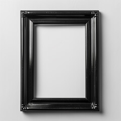 Minimalist Black and White Frame for Wall Display