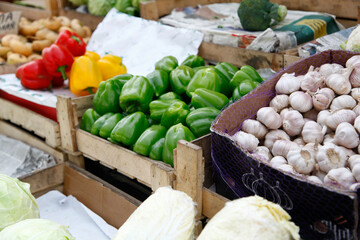 vegetables at market
