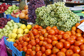 vegetables in the market