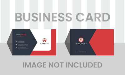Double sided modern name card and creative business card.